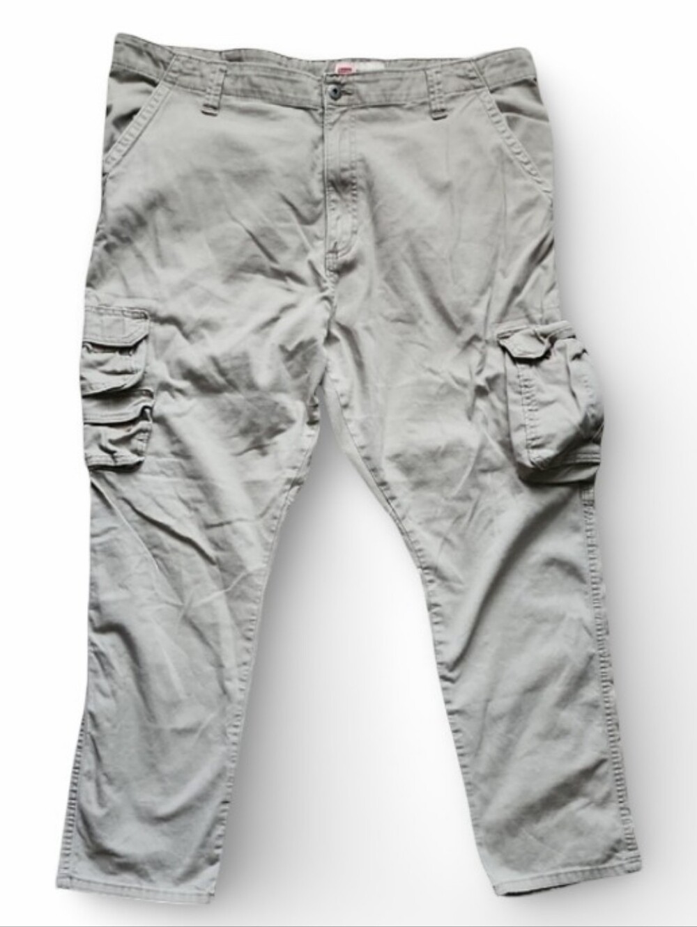Wranglerโ Regular Taper Cargo Pants Menโs 40x30 Khaki Stretch Utility Pants